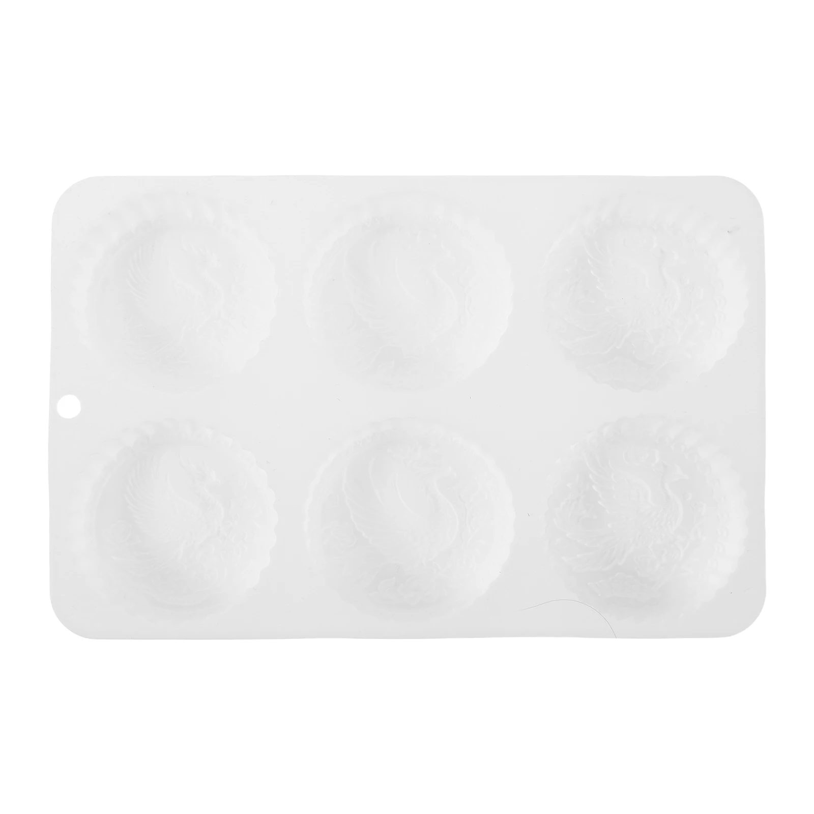 

2Pcs Mooncake Mold Silicone Non-Stick Pastry Baking Moulds Phoenix Pattern Chocolate Candy Dessert Mousse Cake Fondant Baking