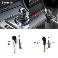 For BMW 3 Series E46 1999-2006 Ac cessories LED Gearshift Carbon Fiber VO Button Sport Button Cover Trim Sticker Decoration Set