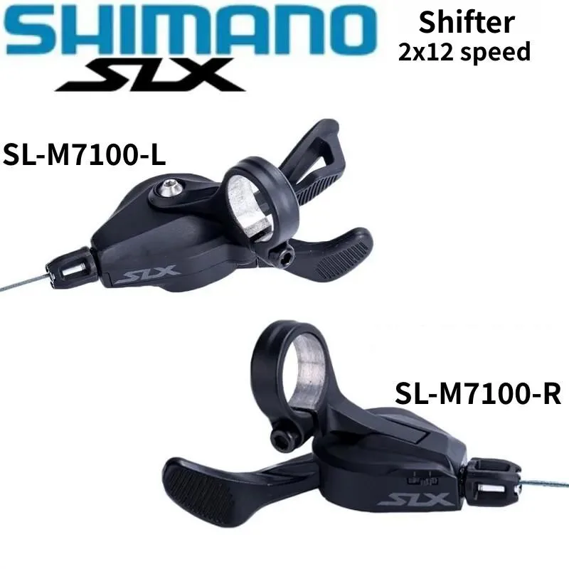 SHIMANO SLX M7100 Shifter 2X12 Speed For MTB SL-M7100-L/SL-M7100- R Shifter Mountain Bike Original SHIMANO Bicycle Accessories