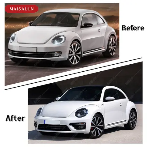 Car Accessories R Style Body Kit for Volkswagen Beetle 2012-2018 PP Front Bumper Grille Body Kit 10 best sales body kit volkswagen beetle - №5