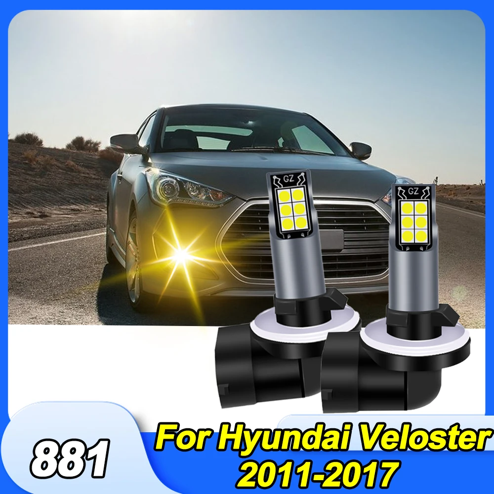 

881 LED Fog Lights Super Bright 886 889 894 896 898 LED Fog Lights Replacement For Hyundai Veloster 2011-2017