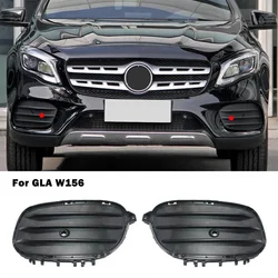For Mercedes Benz GLA W156 X156 2017-2019 A1568858700 A1568858800 Front Lower Grill Girlle Grid Bumper Fog Lamp Cover Accessory