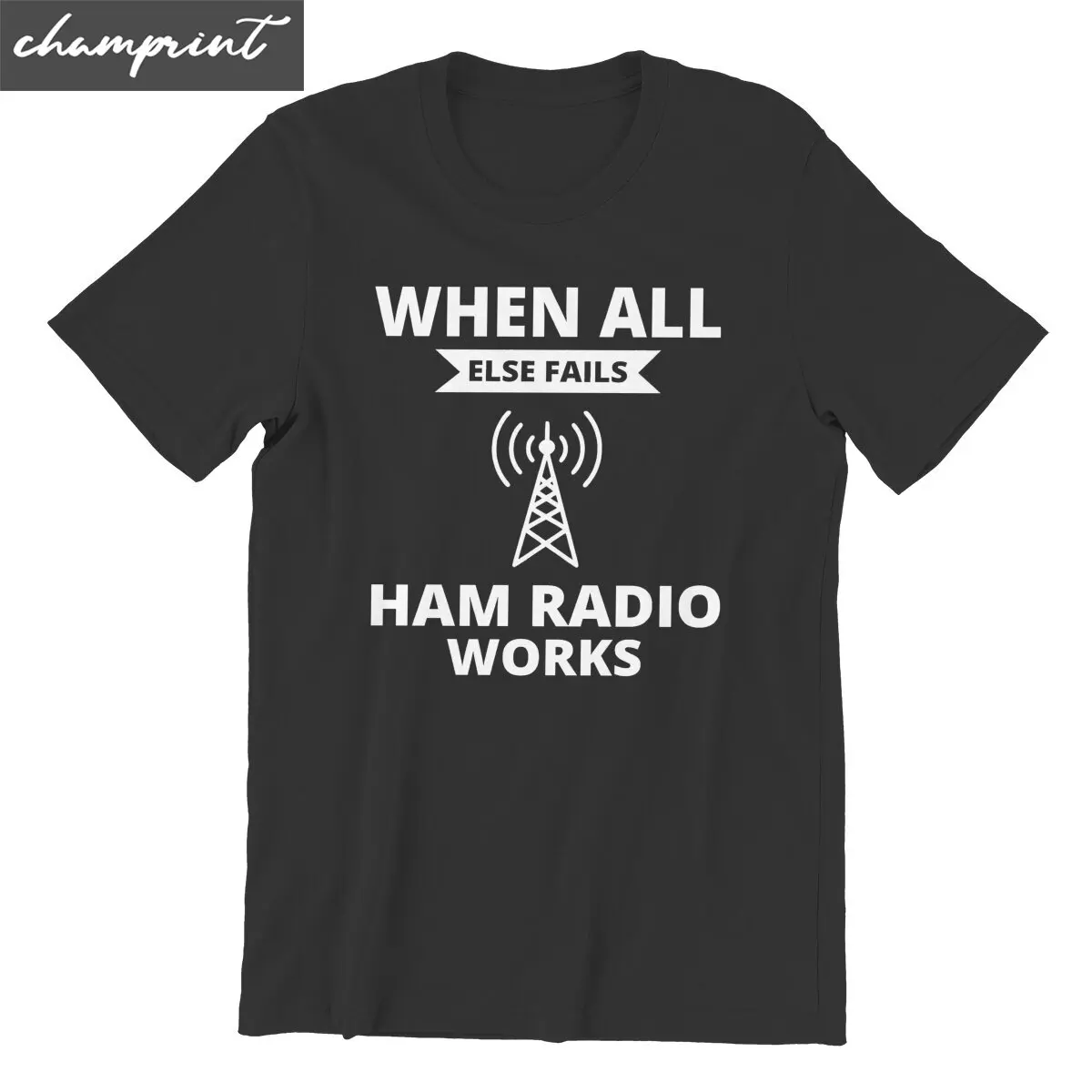 Amateur Ham Radio Operator Humor Gift Men\'s T Shirt Funny Tee Shirt Short Sleeve Round Collar T-Shirts Cotton Plus Size Clothes