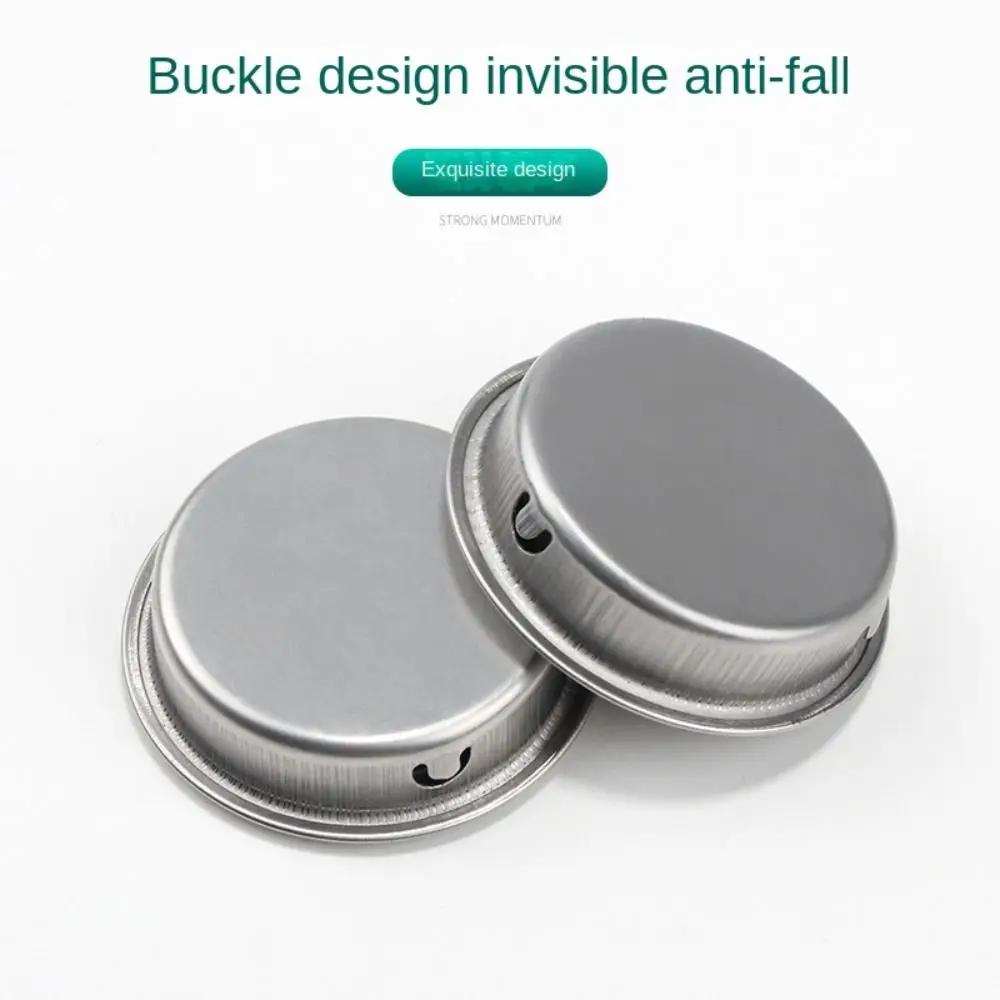 New Stainless Steel Door Handles Embedded Door Knobs Round Concealed Sliding Door Pull Drawer