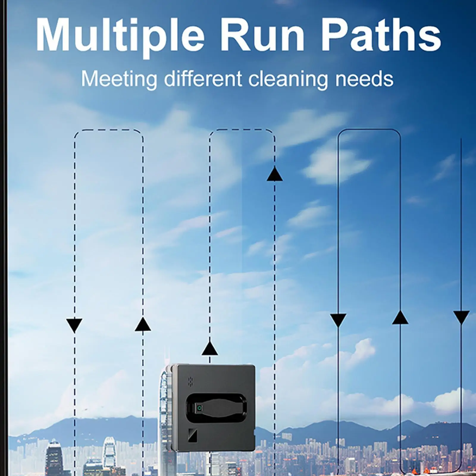 Robot de limpieza de ventanas, limpiador de ventanas anticaída para techo, escritorio, hogar