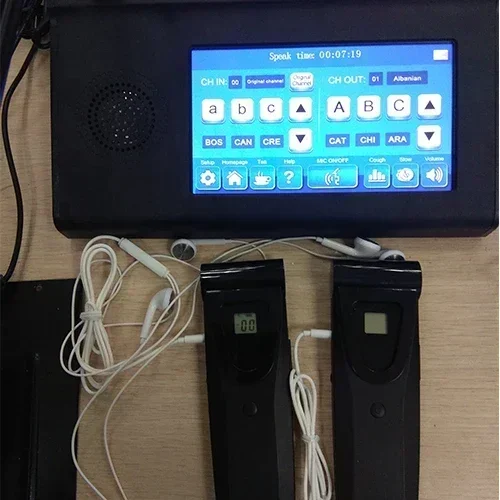 Günstiges und hochwertiges Infrarot-Wireless-Simultanübersetzung-Tolmetsulationssystem 6 8 16 SprachübersetzerHeiße Verkäufe