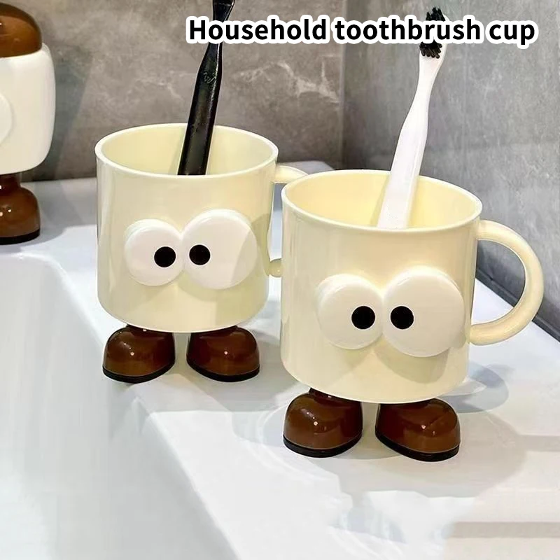 

1 Piece Mouthwash Cup Household Toothbrush Cup Couple Girl Cute Cartoon Wash Cup Anti-fall