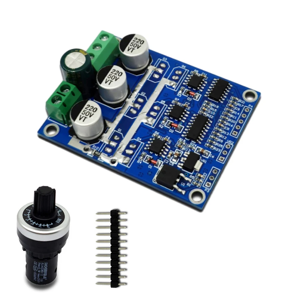 

JY01 DC Brushless Hall Motor Drive Board PWM Signal Regulation Motor Forward and Reverse Controller with Over Current Protection