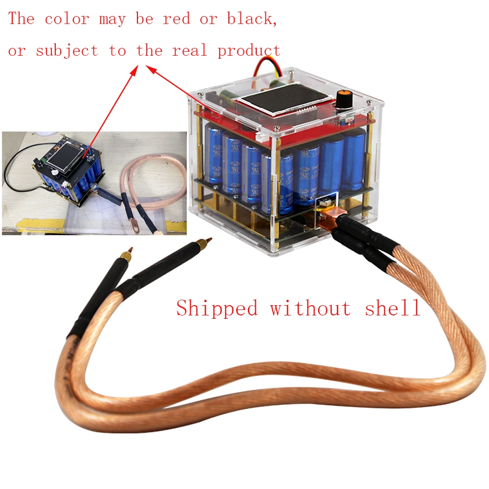 Portable Spot Welding Machine Set 5.4V 400F Capacitor Spot Welder DIY Kit LED Semi-automatic Weld Tool for 0.25mm 18650 Battery