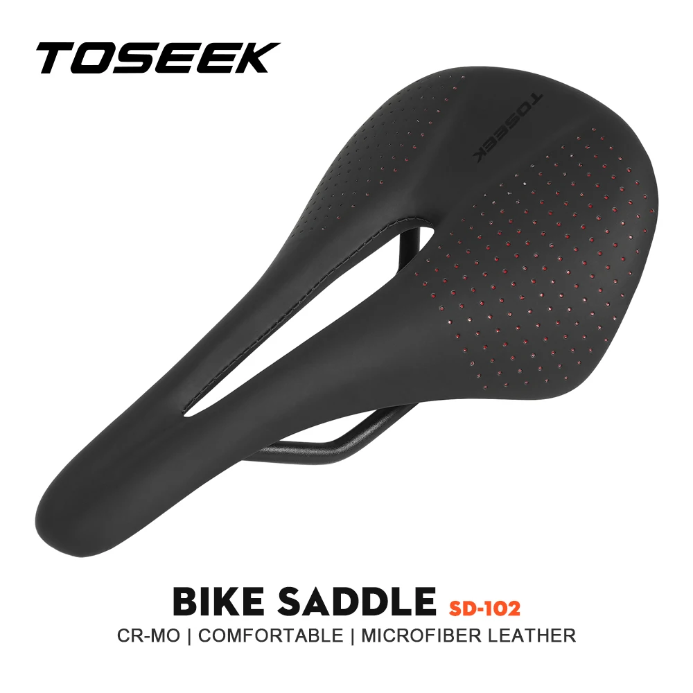 

TOSEEK SD102 Racing Bicycle Saddle Training Grade Man Road Tt TimeTrial Triathlon Bike lightweight Cushion Seat