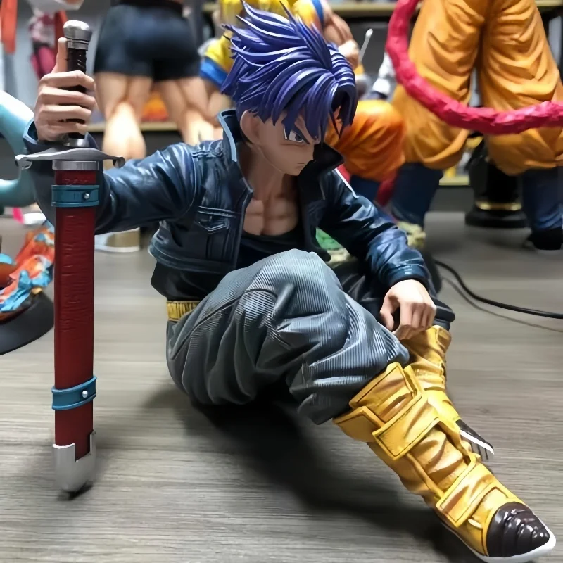 Hot Dragon Ball Z Anime Figure Trunks Action Figurine Super Saiyan Gk Pvc Statue Model Decoration Collection Toy Doll Xmas Gifts