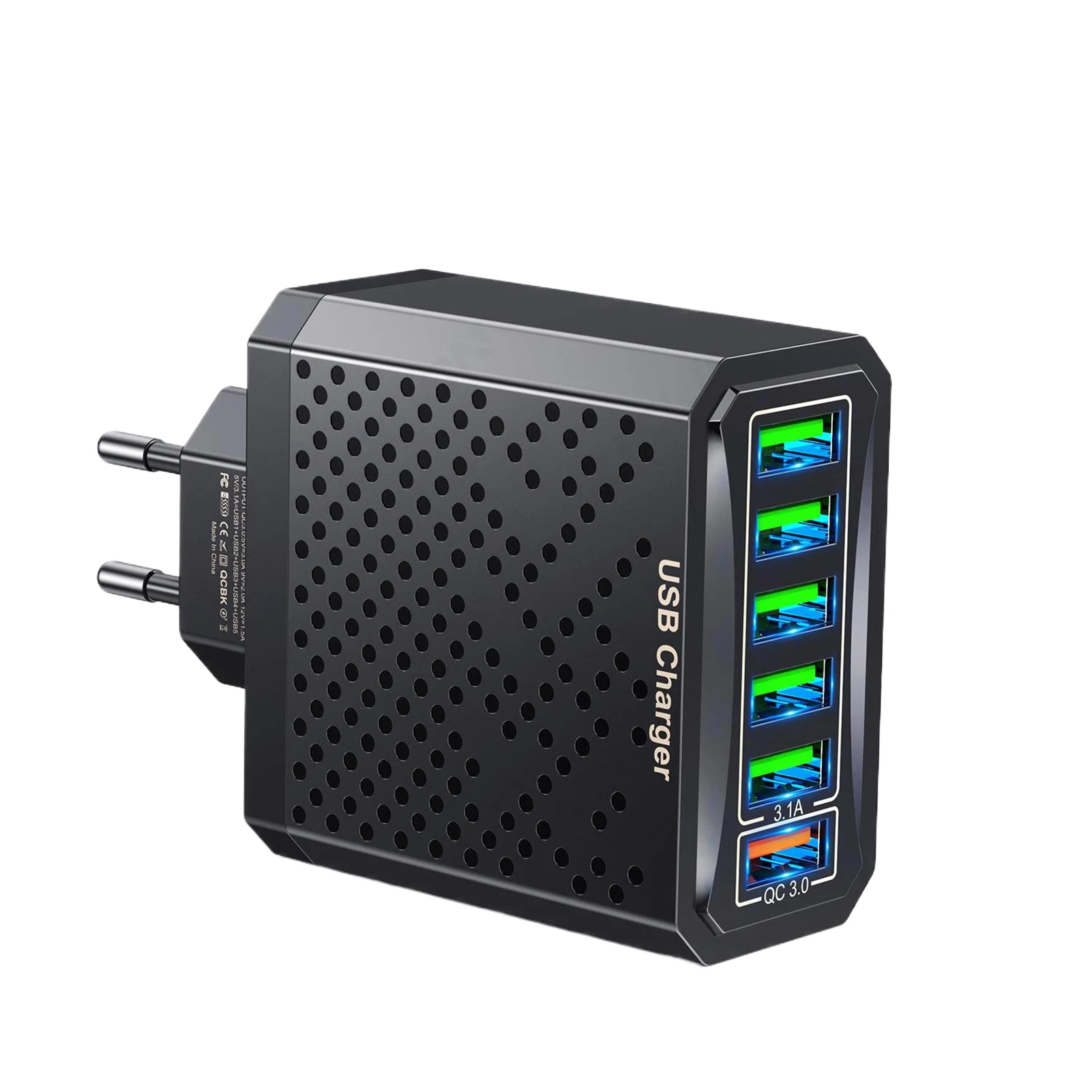 

Multi-device Charging Adapter With Fast Charging Capabilities Fast Charger 6 IN 1 With 6 Ports