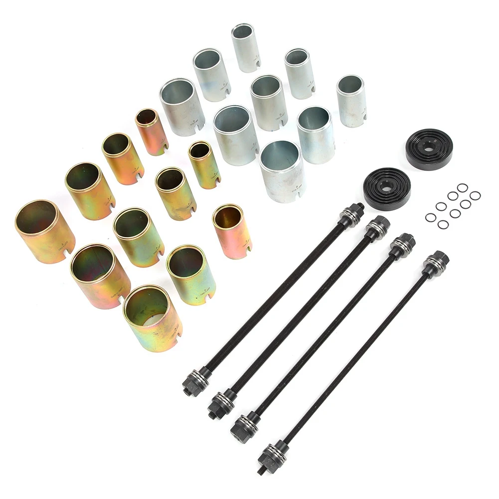 

27 шт. универсальный набор инструментов для снятия втулки задней оси для ремонта автомобилей-универсальный инструмент для разборки втулки оси автомобиля