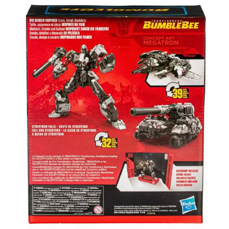 TAKARA TOMY Transformers Toys Studio Series Leader Class Concept Art Megatron Figurka akcji Zabawka SS109 W magazynie