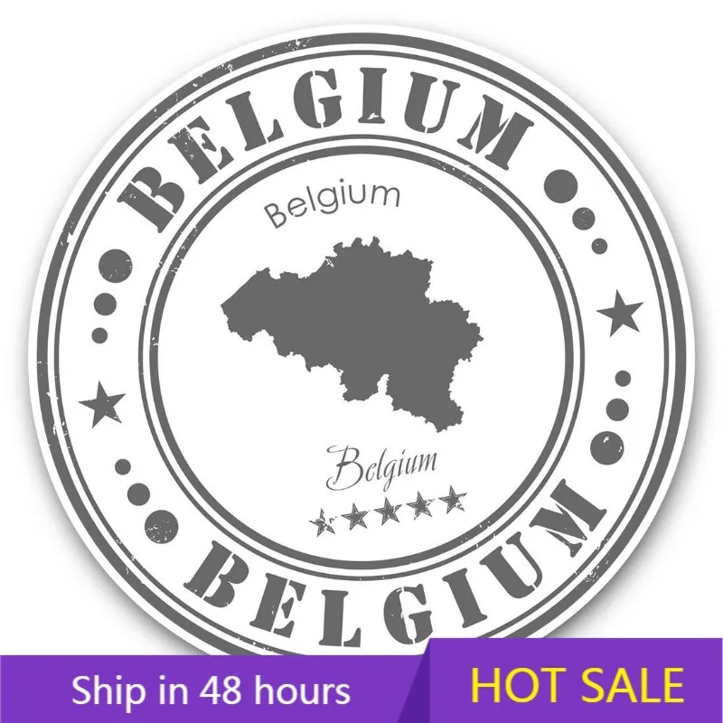 

Belgium Map Brussels Travel EU Europe Vinyl Decals Cover Scratches Car Accessories Exterior Camping Vehicle Accesorios