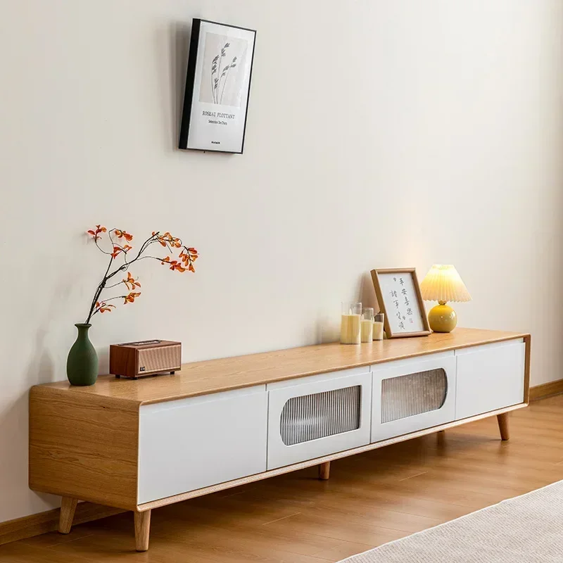 Modern Wooden White Tv Cabinet Small Living Room Apartment European Versatile Floor Moderno Furniture
