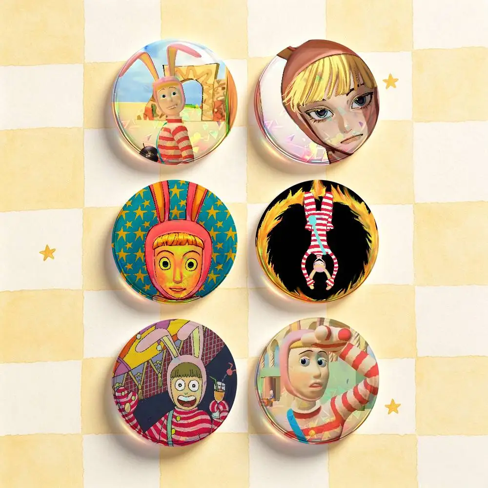 P-Popee but cute Badges 25 32 44 58 75 mm Round Customizable Wholesale Fan goods Self-made fan freebies