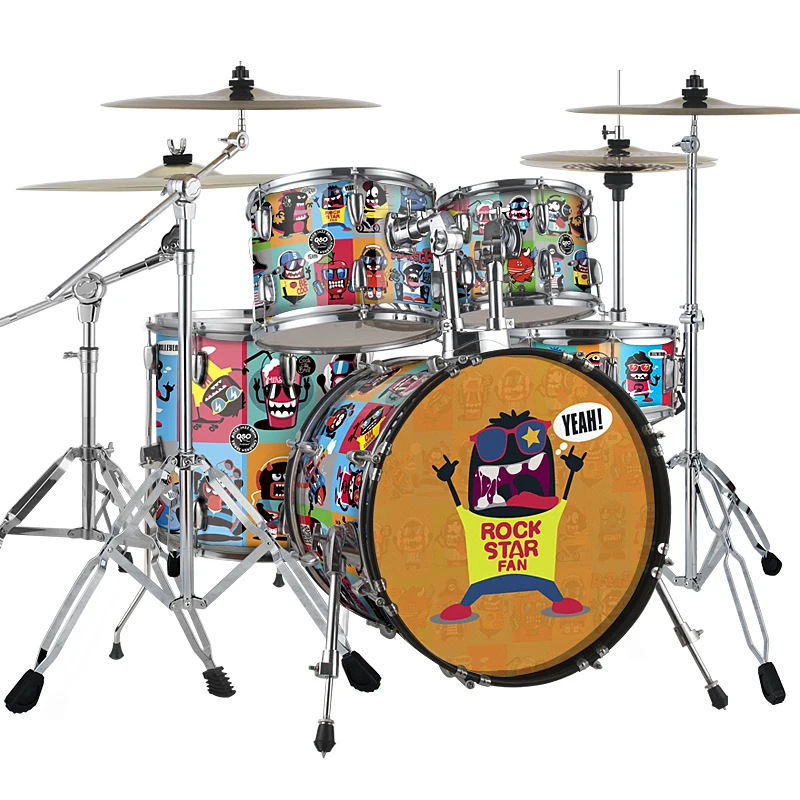 Factory sale various widely used hot sale acoustic drum set drum kit for children