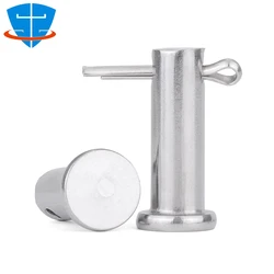 DIN22341 M3 M4 M5 M6 M8 M10 M12 M14 M16 M18 M20 304 Stainless Steel Axis Pin Flat Head Cylindrical Pin With Hole ISO2341 Dowel