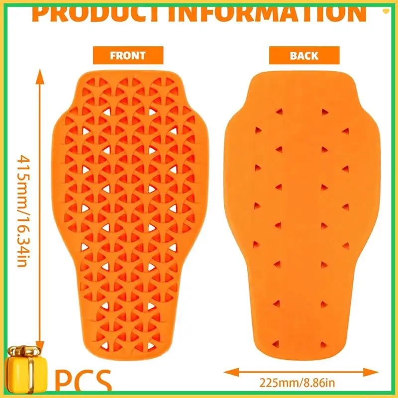 

Premium Anti-Fall Spine Armor Inserts For Motorcycle Protective Jackets, Biker Riding Pads