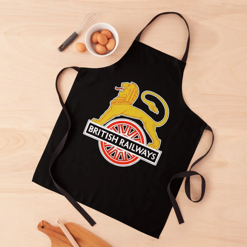 

BRITISH RAILWAYS. BR. SIGN. First logo. British Railways. Cycling Lion. Classic Apron For Kitchen Apron