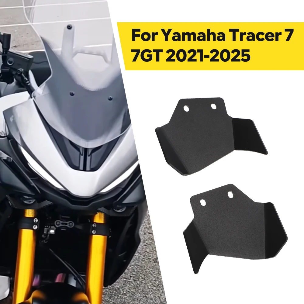 Accessoires aluminium Winglet Spoiler traceur 7GT Extension couvercle Winglet carénage becquet pour Yamaha TRACER 7GT 2021-2025