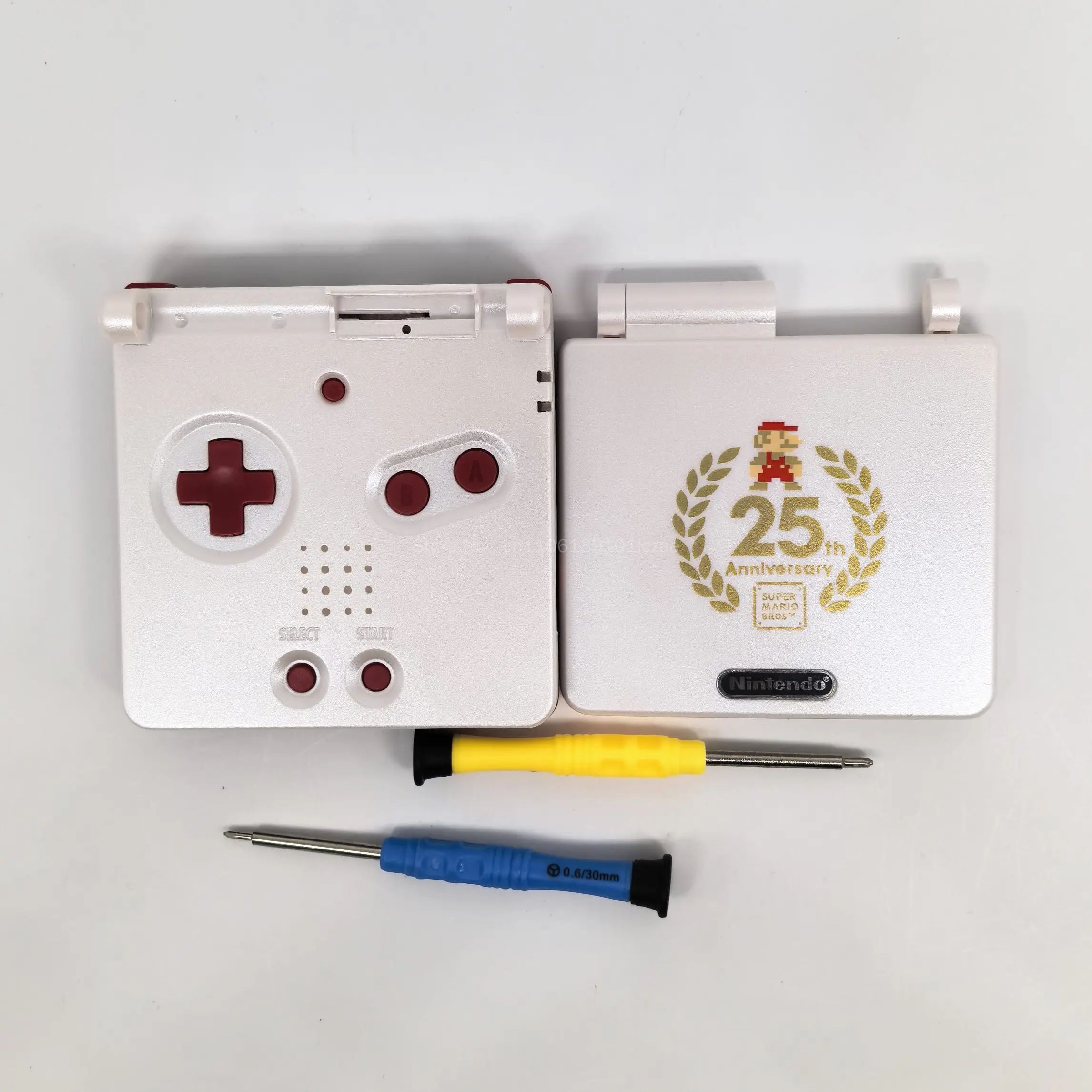 GBA SP Game Boy Advance Sp Replacement Shell Super Mario Limited Edition Custom Printed Housing For Retro Game Console Repair