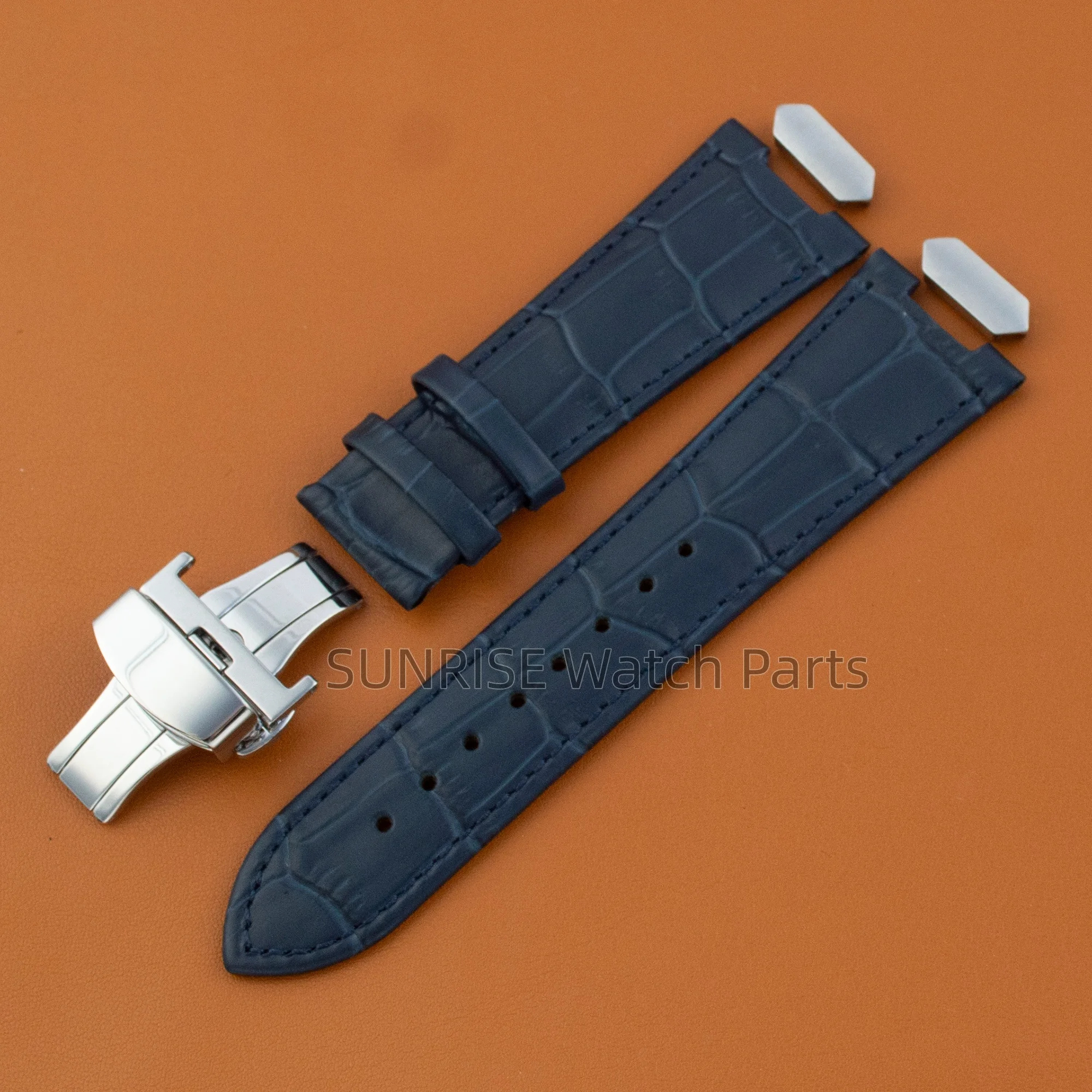 37-ミリメートルシルバーローズゴールド-vc222-時計高品質メンズ腕時計本革ストラップ時計バンドリストバンド時計ブレスレット交換