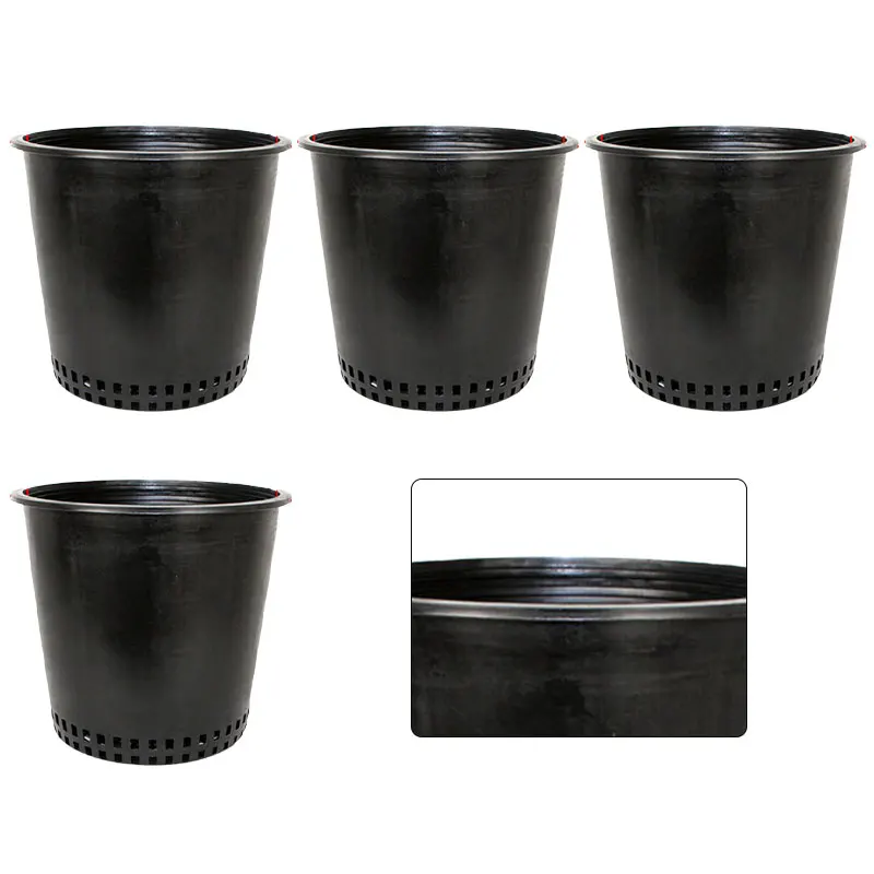 Gardening Pots Set Breathable Flower Pots Convenient Packaging Drainage System Easy Maintenance Gardening Tasks