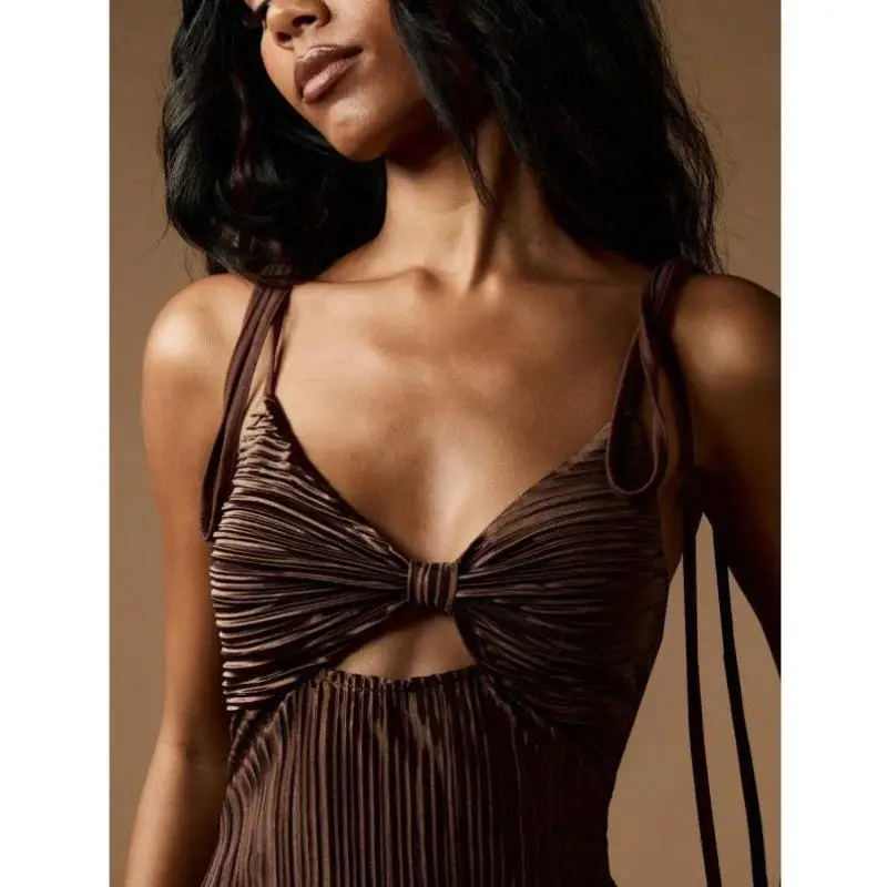 Nuevo C 8998 vestido de noche largo hasta el suelo satén doblado cinturón Casual traje deportivo Seven-Sve temporada de otoño Faion Dr