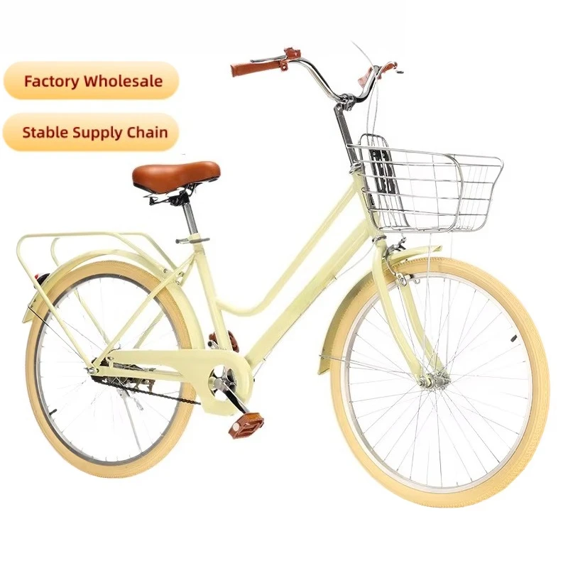 Newspeed Cheap High Quality Steel Bicycles for Women City Bike Single-speed Adult 28 V Brakes 150kg Load Capacity