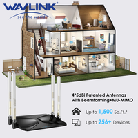 Wavlink Wi-Fi 6 AX3000 High Power Dual Band Speeds 2.4GHz 574Mbps 5GHz 2402Mbps Router/Repeater 802.11ax Gigabit Support IPv6