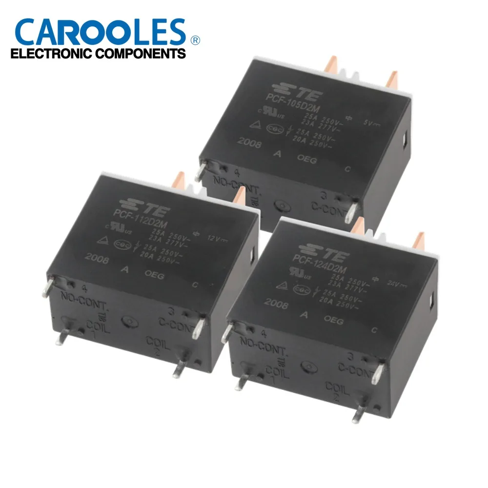 

10PCS/LOT 100%New Relay PCF-112D2M PCF-105D2M 12VDC PCF-124D2M 24VDC PCF 112D2M 25A 250VAC 1 Group Normally Open 4PIN