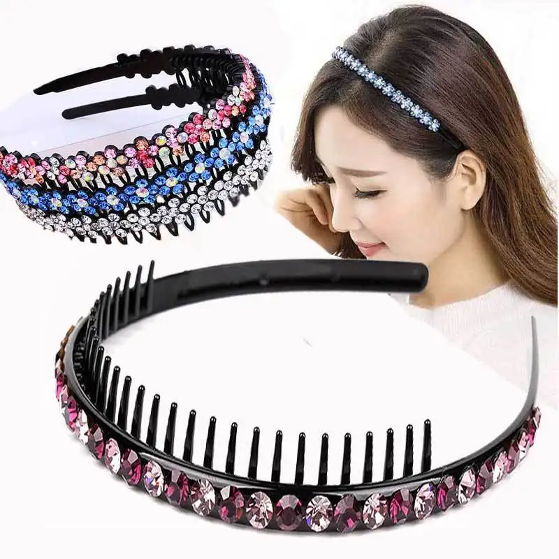 New Fashion Hot Selling Exquisite Luxurious Rhinestone Crystal Headband Hair Band for Women Girl Hair Accessories Headwear