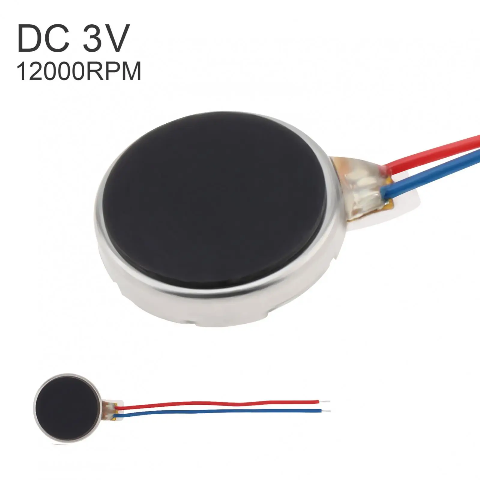 10pcs Mini Vibration Motor DC3V 12000RPM Coin Flat Micro DC Vibrating Motor with Wire for Mobile Cell Phone Pager Tablet