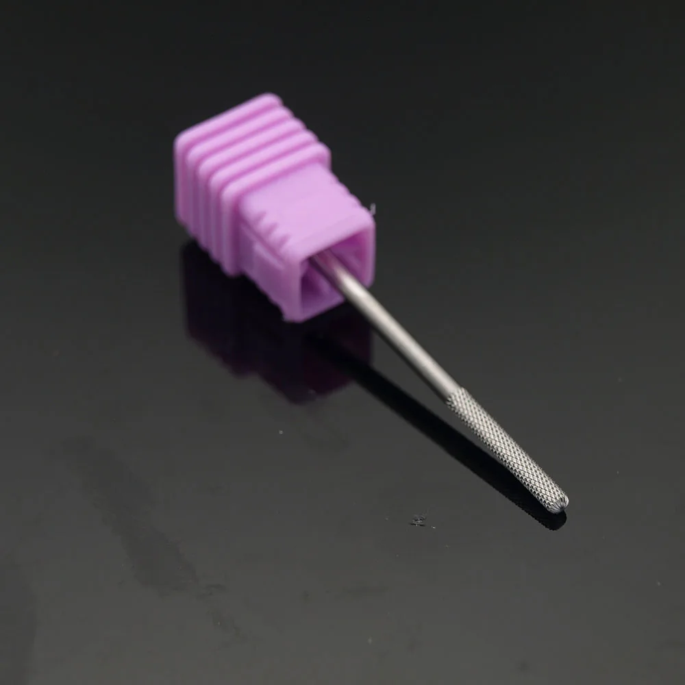 簡単ネイルカーバイドタングステンフライスカッターバー電動ネイルドリルビットキューティクル研磨ツールマニキュアドリルXF用