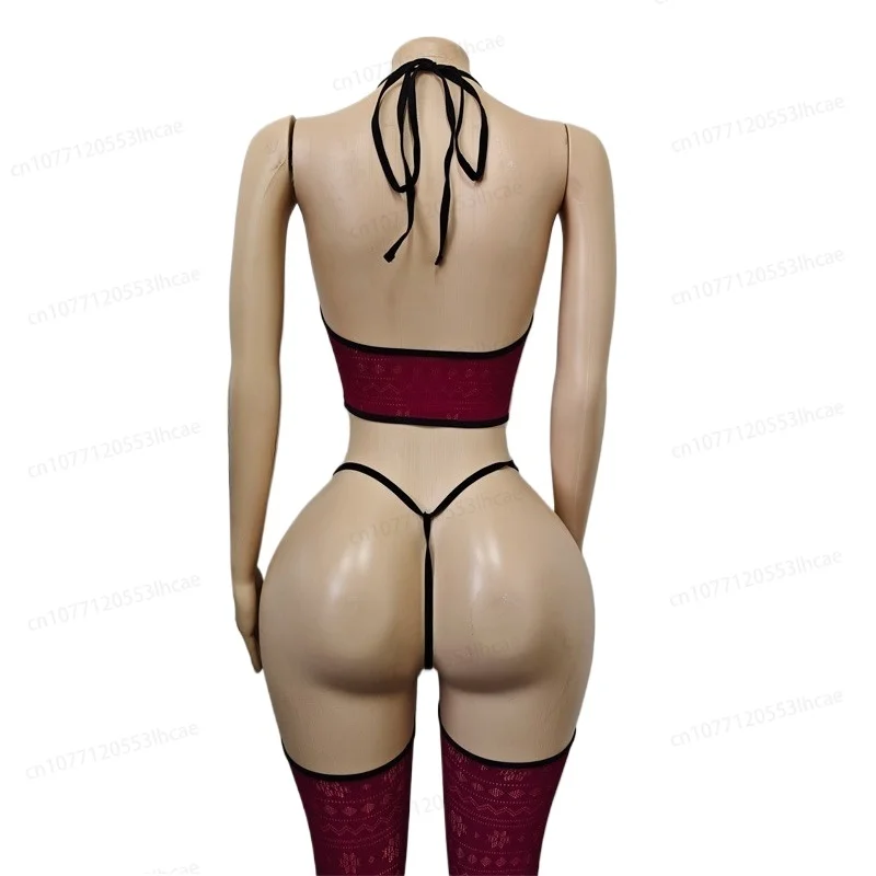 Womens Sexy Mesh Lingerie Sets Bras and Panties Exotic Apparel Sexy Slimming Bodystockings Garter Erotic Lace Underwear Bodysuit - Image 6