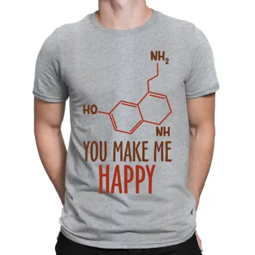 Serotonin Molecule Science Humor Funny Chemistry Science Mens T-Shirts #BAL