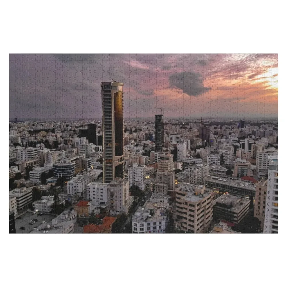 Moody Nicosia - Cyprus Jigsaw Puzzle Personalized Gift Customs With Photo Wood Name Photo Personalized Gifts Puzzle