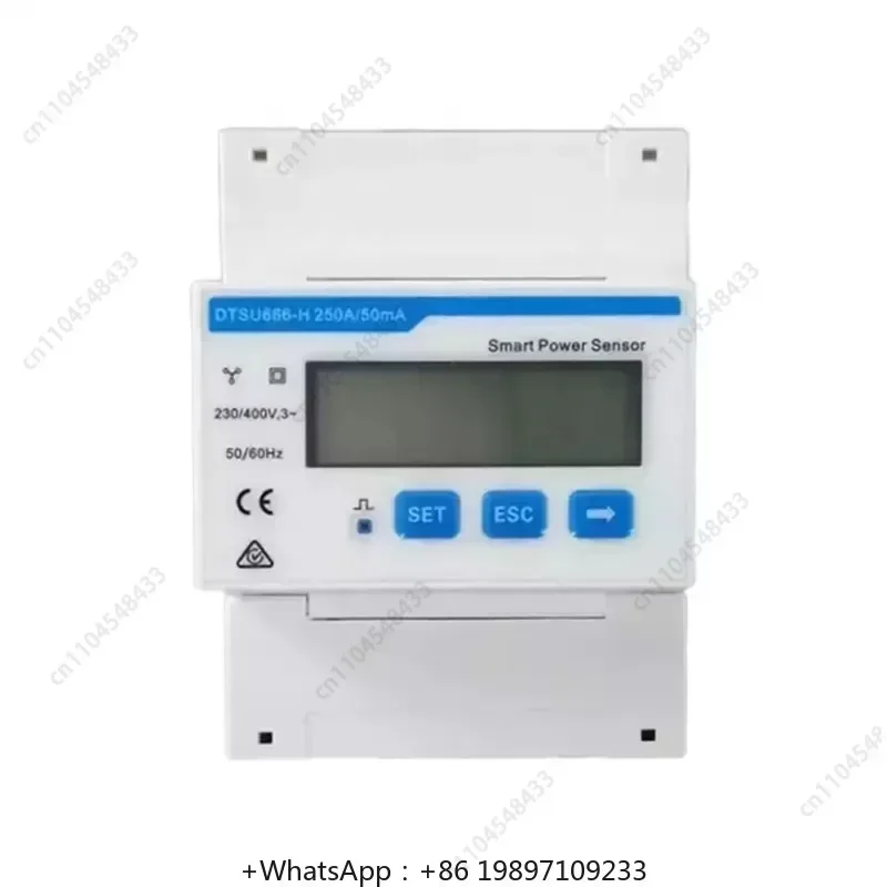 Chint الذكية متر DTSU666-H ثلاث مراحل 250A/50mA متر استشعار الطاقة عداد الكهرباء DDSU666-H مرحلة واحدة