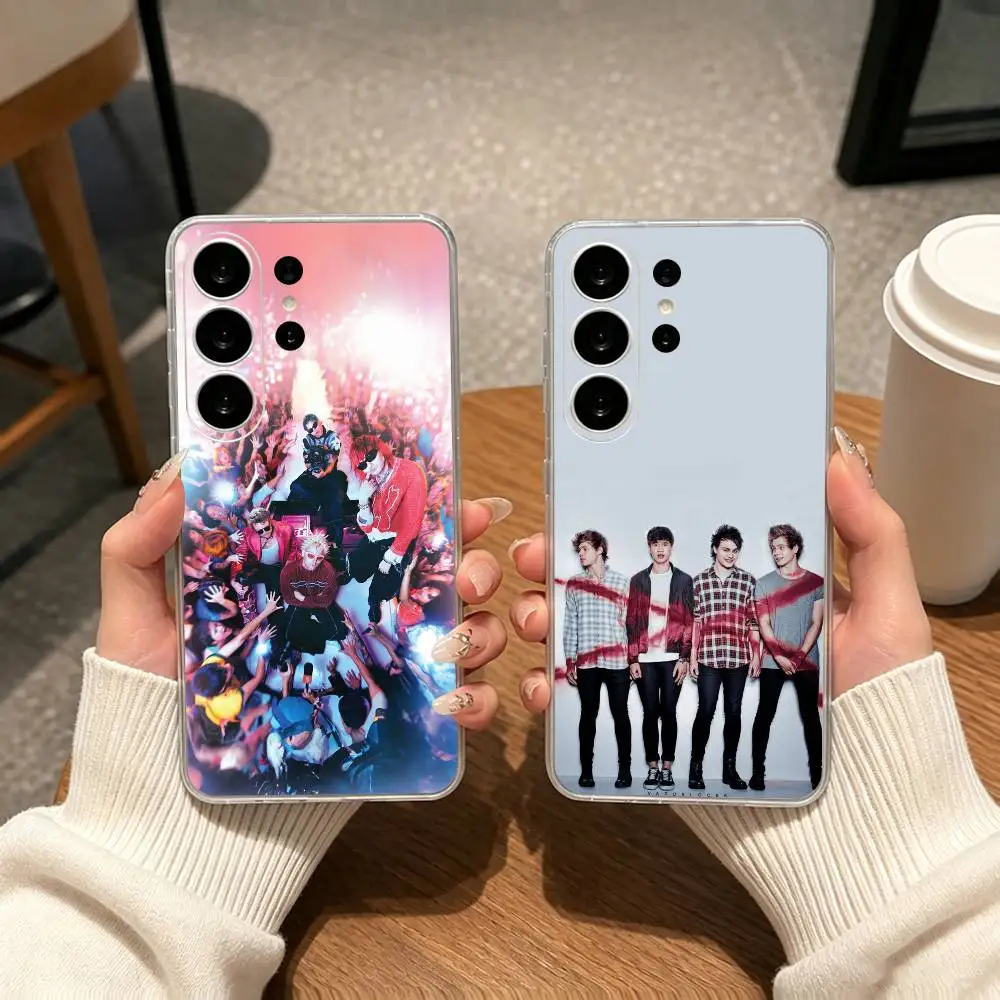 5 Seconds of Summer  gift Phone Case For Samsung S25,S24,S21,S22,S23,S30,Ultra,S20,Plus,Fe Transparent Cover