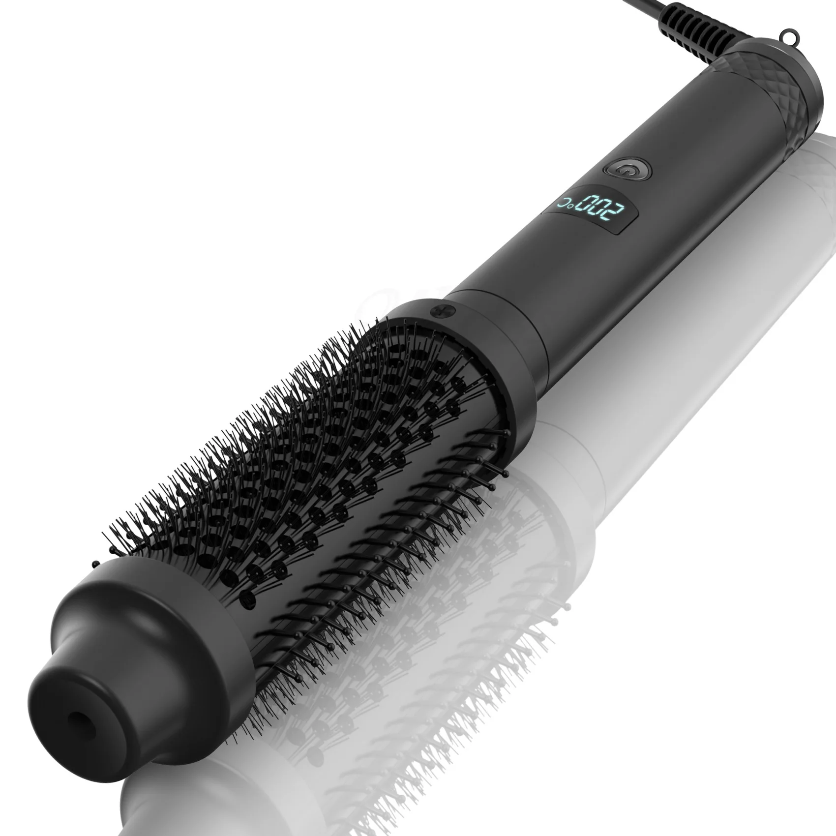 Packaging Thermal Brush Straightener Heated Round Hot Straightener Comb Set Electric Hair Curler Brush