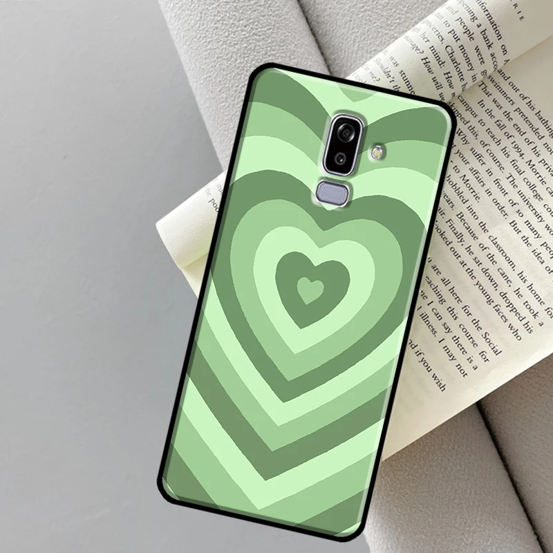 green aesthetic Case For Samsung Galaxy J4 J6 Plus A6 A7 A8 A9 J8 2018 A3 A5 J1 2016 J3 J5 J7 2017 Cover