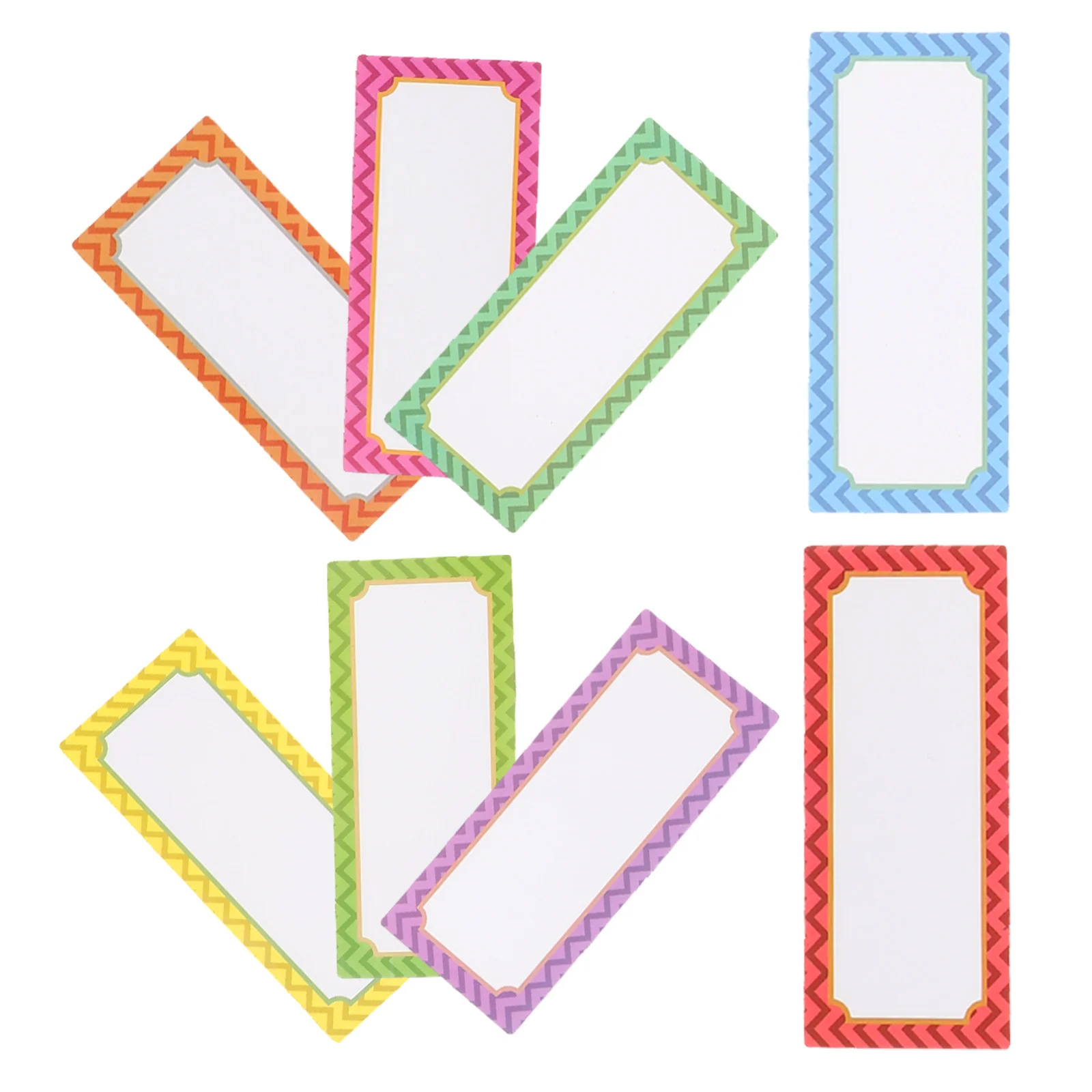 8Pcs Writable Magnetic Labels Reusable Dry Erase Name Tags for Metal Surfaces Office School Home Labeling