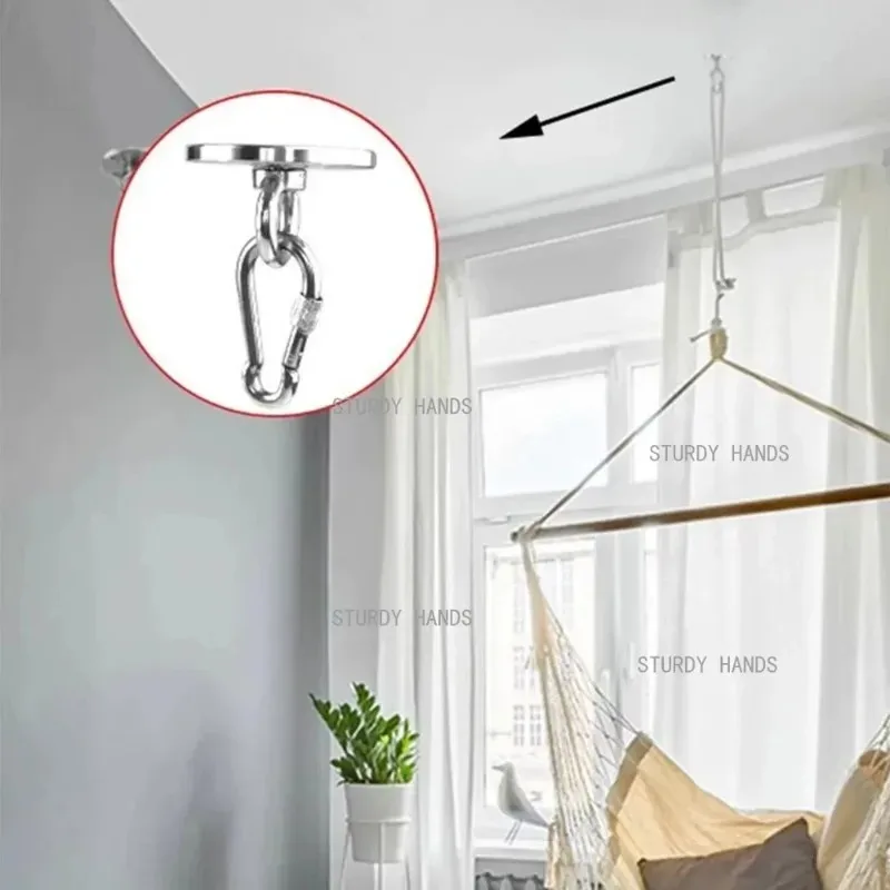 Swing Hanger with Bearing Swivel  Stainless Steel Ceiling Mount Bracket Hanging Kit for Swings, Hanging Chair, Aerial Hoop