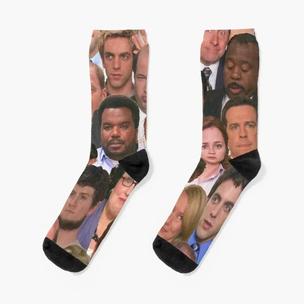 

The Office Characters Collage Socks retro heated Girl'S Socks Men's