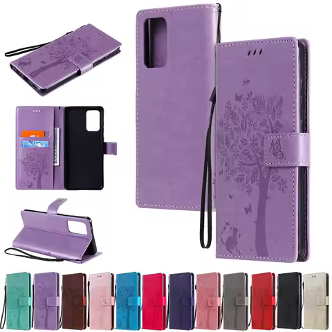 Embossing Print Flip Wallet Leather Case For Samsung Galaxy A72 A52 A52S A42 A32 A22 A22S A12 A71 A51 A41 A31 A21 A21S A11 Cover