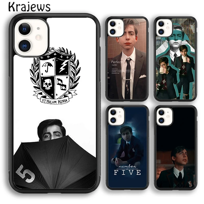 Krajews Aidan Gallagher Number Five Phone Case Cover For iPhone 16 15 SE2020 14 6 7 8 plus 11 12 13 pro max coque Fundas