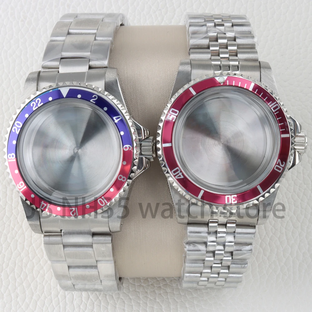 39.5mm Watch Case Sapphire Round Glass NH35 Watch Accessories for Seiko NH35/NH36 Movement Vintage  28.5mm Dial 10ATM Waterproof