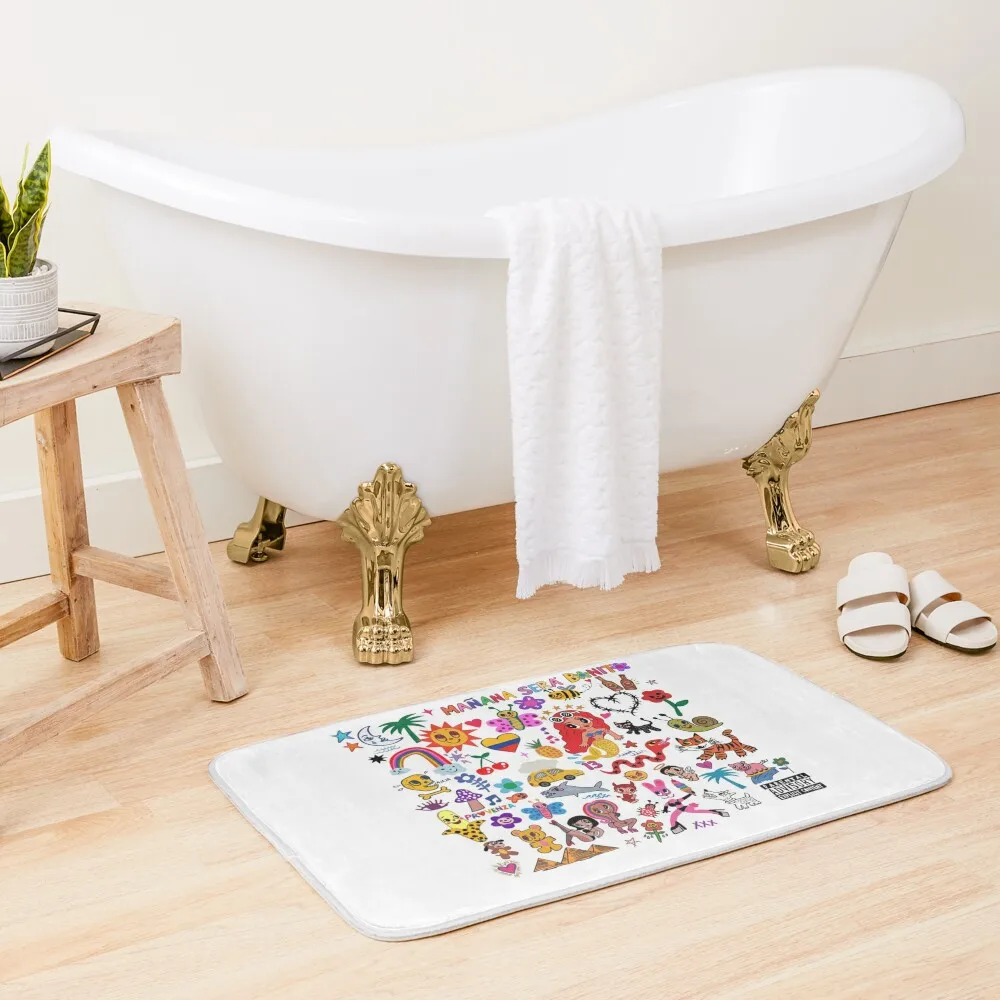 

Manana Sera Bonito Karol G 2023 - Karol Sirenita, Maana será bonito, bichota and heart tattoo, kids, Bichota-Karol Bic Bath Mat